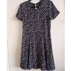 Asos Navy polka dot dress